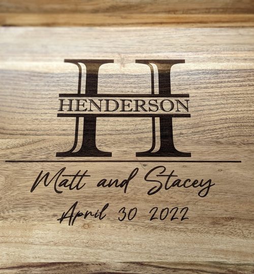 Acacia wood serving trays