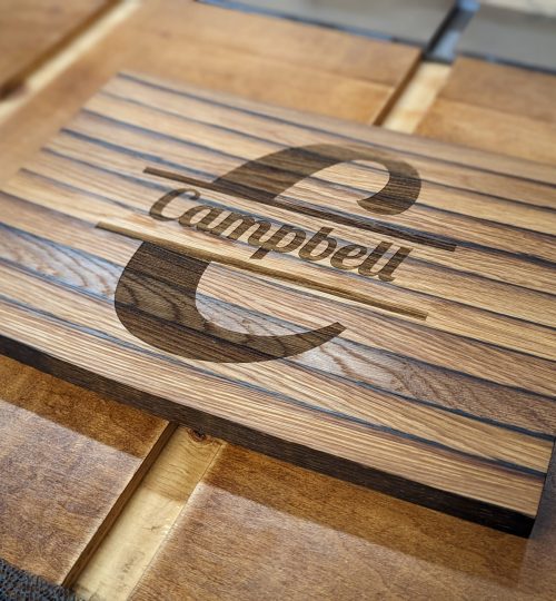 Barrel Stave Charcuterie Board